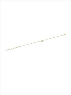 Lab Grown Diamond Star Bracelet in 18k Yellow Gold Plated 925 Sterling Silver